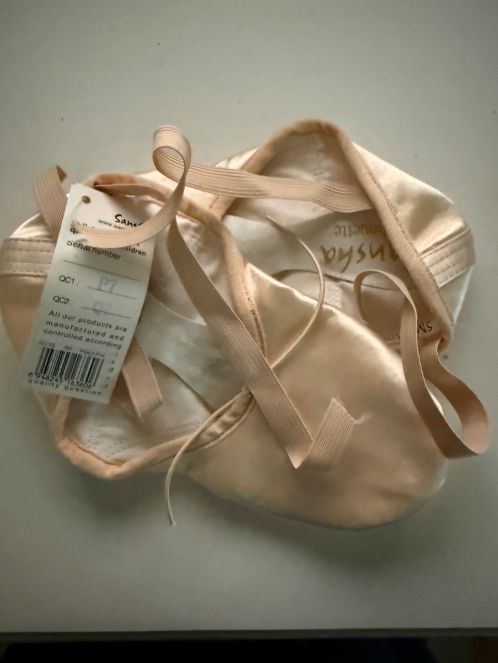 Sansha Pink Satin Ballet Shoes